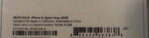 Apple iPhone 6 64Gb Space Grey (Unused)
