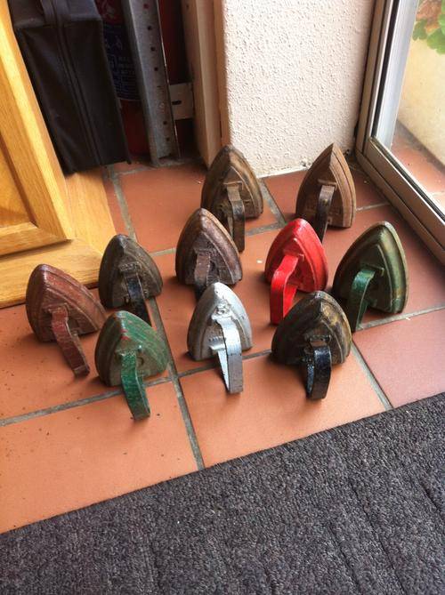 10x Vintage old Coal Stove Irons From Tan Malie Se Kombuis-STUNNING FIND!FOR RENNIEM ONLY!