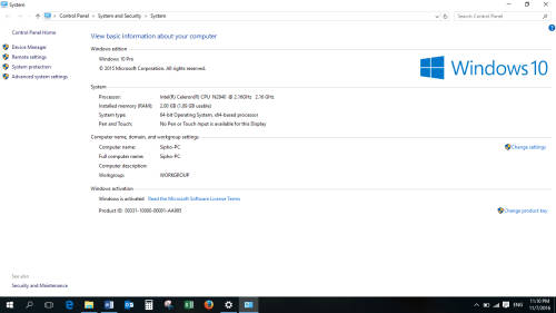 Mint Condition HP 15 (15-r031si) Notebook-2GB RAM, 2.16GHZ, 500GB Hard Drive