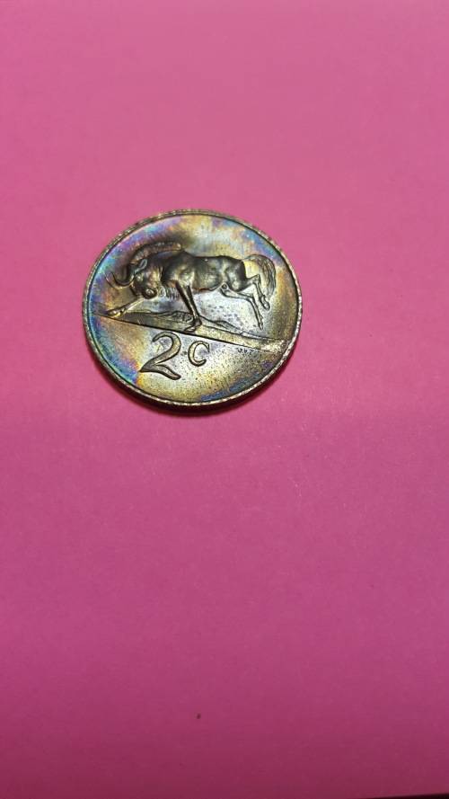 South Africa 2cent 1965 nice tonning