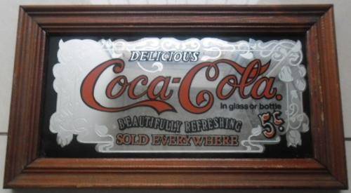 Coca Cola Collectible Items... Frame, Mat, Medal, Coasters, Ball......