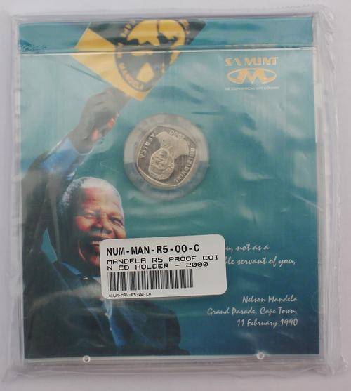 Mandela 2000 Proof R5 in sealed CD as issued by the Mint