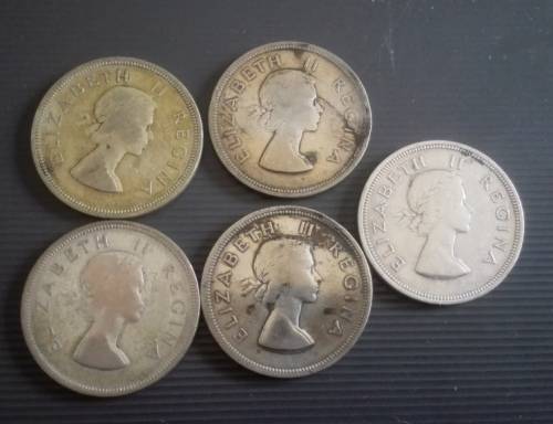 30 x SA 2.5 Shillings... As a lot.. Check pictures and condition