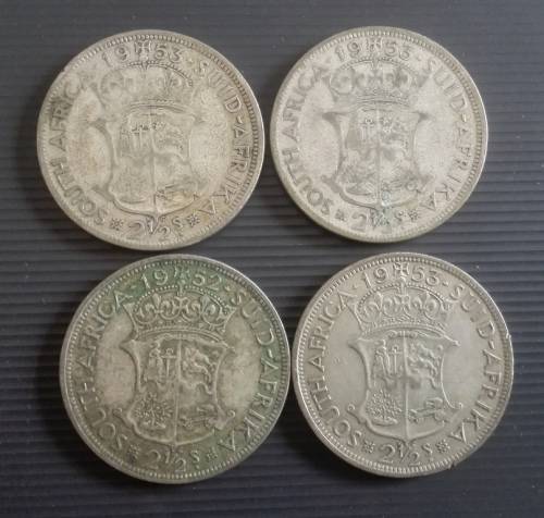 30 x SA 2.5 Shillings... As a lot.. Check pictures and condition
