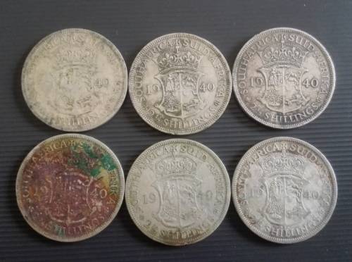 30 x SA 2.5 Shillings... As a lot.. Check pictures and condition