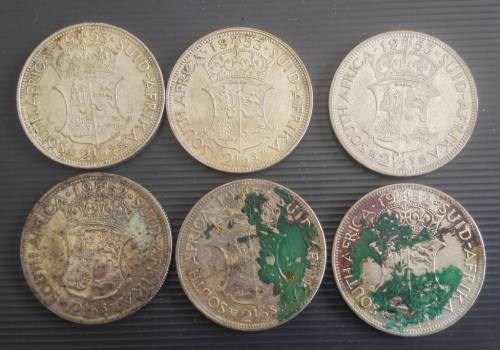 30 x SA 2.5 Shillings... As a lot.. Check pictures and condition