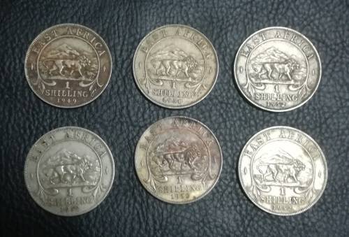 17 x East Africa 1 shilling.. As a lot
