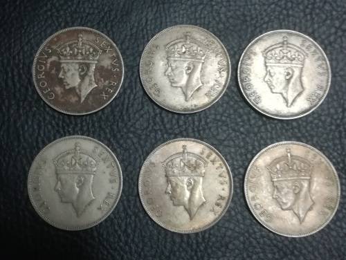 17 x East Africa 1 shilling.. As a lot