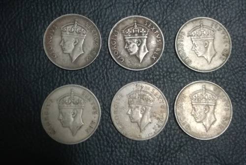 17 x East Africa 1 shilling.. As a lot