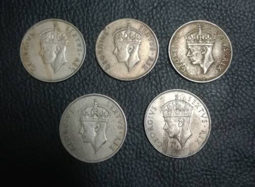 17 x East Africa 1 shilling.. As a lot