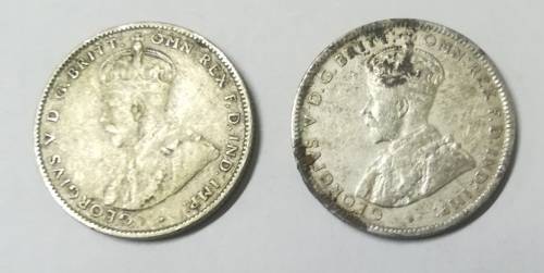 2 x AUSTRALIA 1 Shillings.. 1917 and 1936...