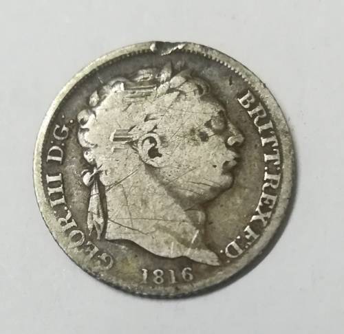 British Coin from 1816... Yes, 200 years old.. Check condition