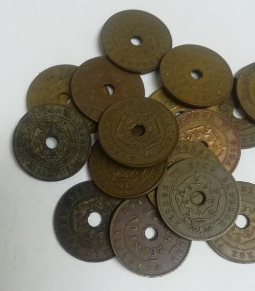 17 x Southern Rhodesia 1 Penny... As a lot