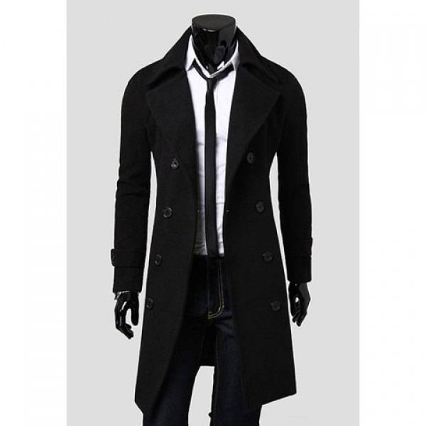 ***IN STOCK * BLACK TRENCH COAT - MEDIUM
