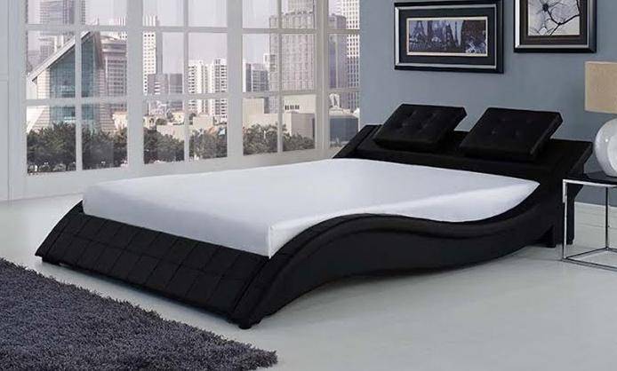 *** LAST UNIT IN THIS RANGE ** DESIGNER MIDNIGHT IN TOKYO BED FRAME - QUEEN SIZE