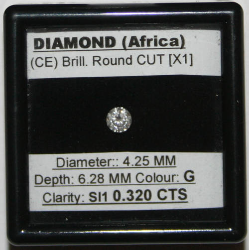 ***** 0.320ct Round Cut CERTIFIED DIAMOND ****** No Reserve.