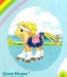 Vintage G1 My Little Pony Wear "Great Skates"
