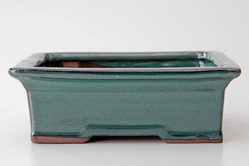 Glazed Bonsai Container, 18 x 13 x 6.5cm