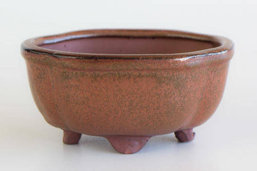 Glazed Bonsai Container, 12.5 x 10 x 6cm