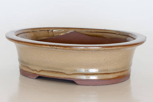 Glazed Bonsai Container, 20 x 16.5 x 5.5cm
