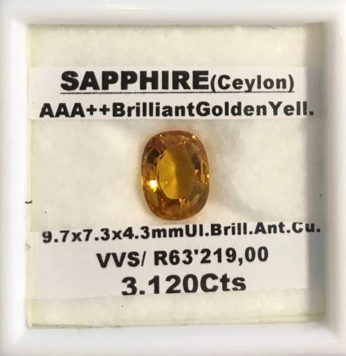 Sapphire Brilliant Golden Yellow