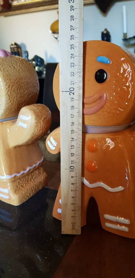 Beautiful Large Gingerbread Couple Cookie  Jars