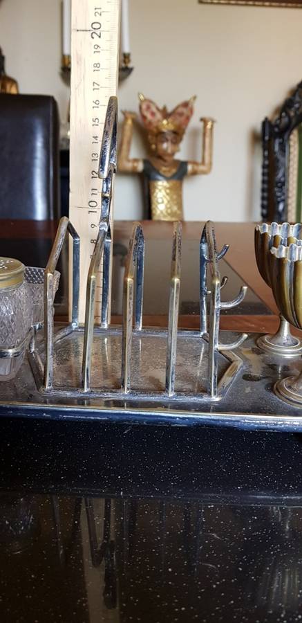 Antique Silver Cruet Set Marked