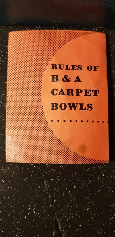 Vintage B&A Carpet Bowls in Original Box