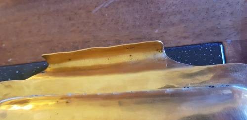Vintage Etched Indian Brass Tray
