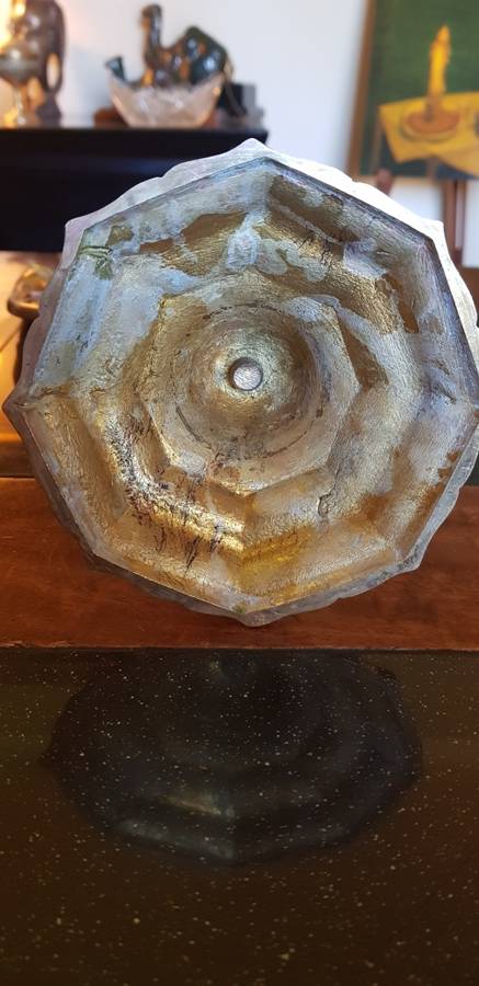 Large Brass Menorah Candle Holder