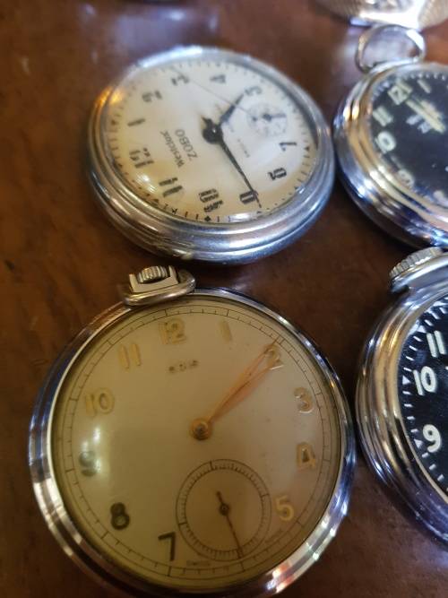 Collection of Vintage watches and Pocket watches plus Box