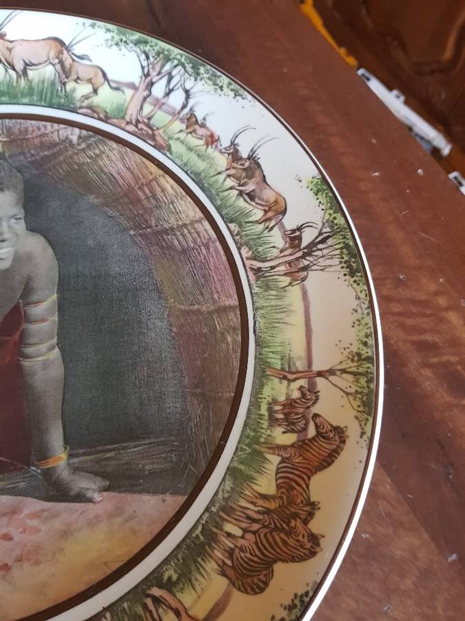 Rare Vintage Rouyal Doulton Zulu Plate. 34 cm. African Series