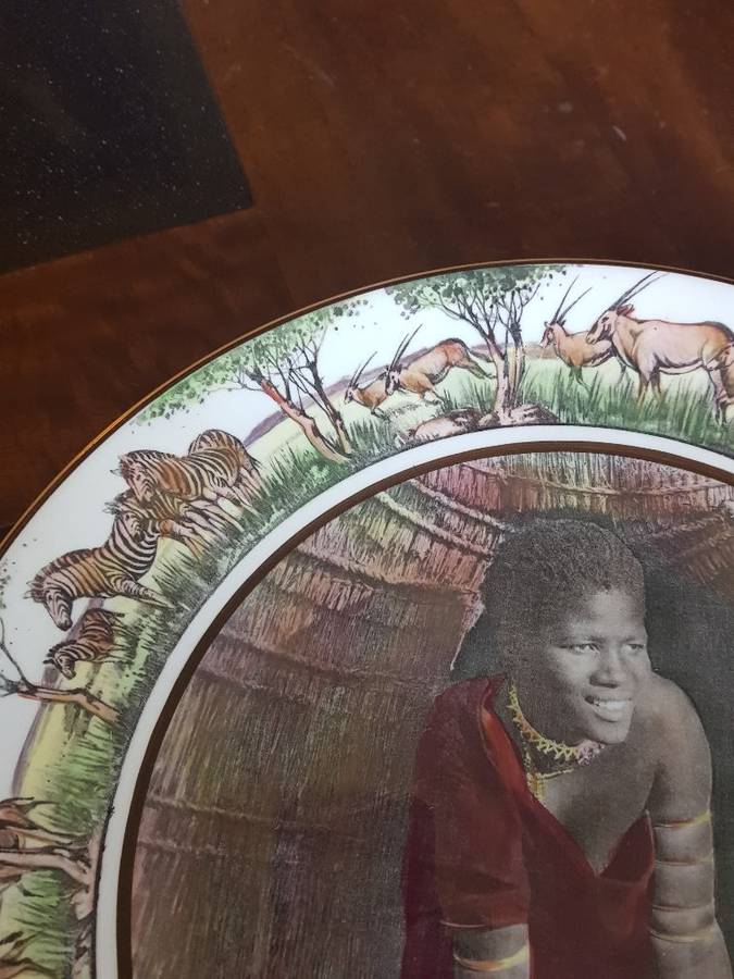 Rare Vintage Rouyal Doulton Zulu Plate. 34 cm. African Series