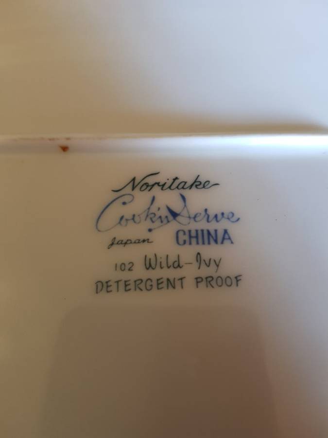 Vintage Noritake Wild Ivy Serving Platter. Marked