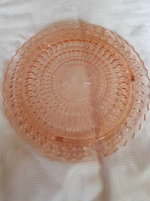 Stunning Pink  Cake Plate
