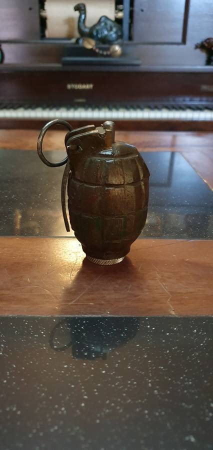 Collectors Item. Deactivated Vintage E R Hand Grenade