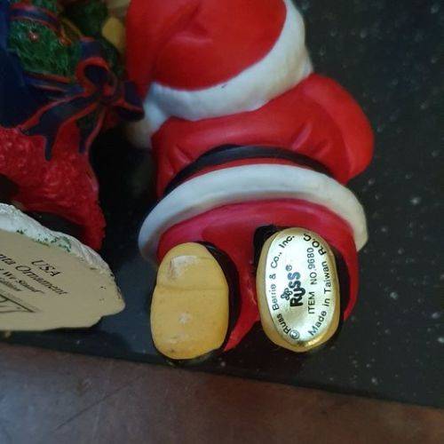 Beautiful Three Wismen Candles and Christmas Decor.