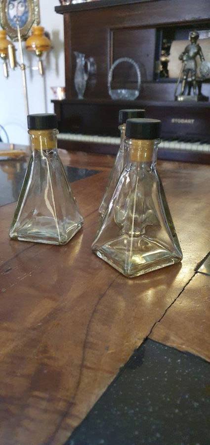 3 X Unique Usable Bottles.