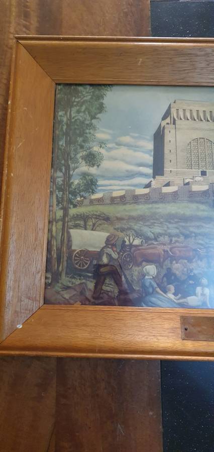 Vintage Framed Print of the Voortrekker Monument 16/12/1949