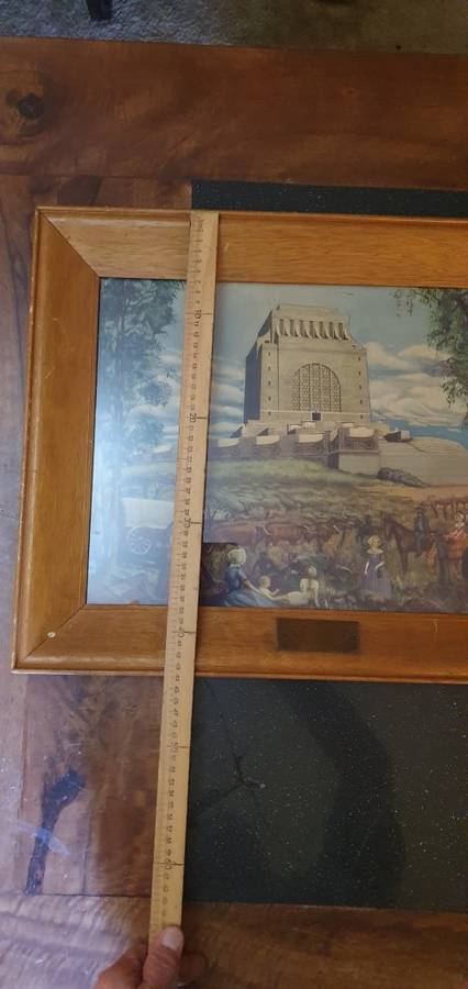 Vintage Framed Print of the Voortrekker Monument 16/12/1949