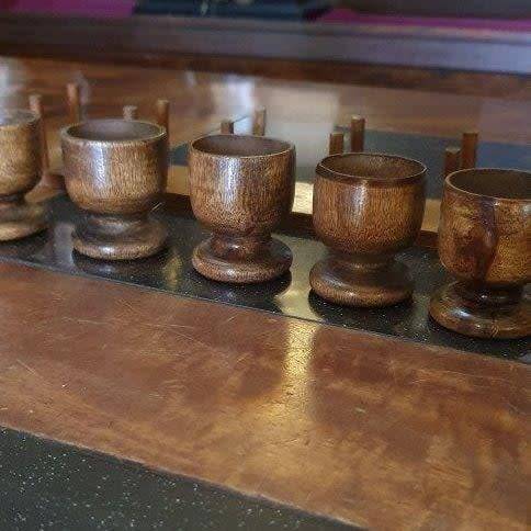 Vintage Wall Hanging Set Of Saki Cups