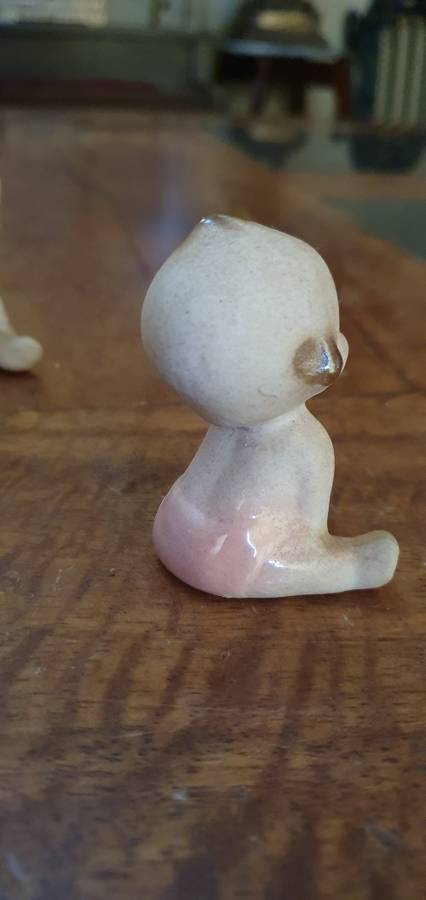 Two Vintage Bisque Kewpie Dolls