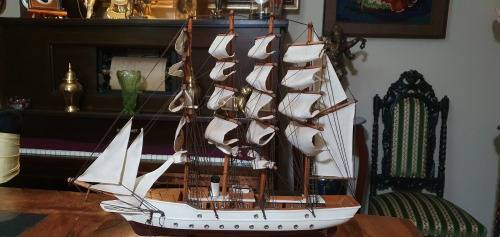 Gorgeous Sail Boat USS Cutter Eagle 1946