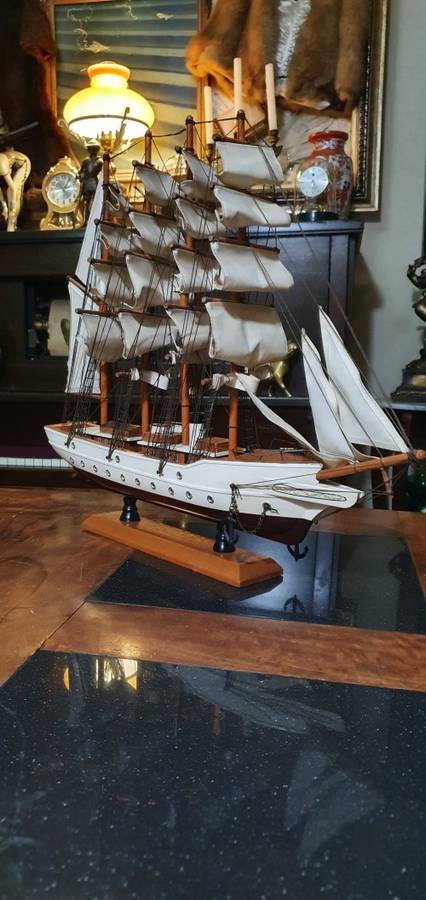 Gorgeous Sail Boat USS Cutter Eagle 1946