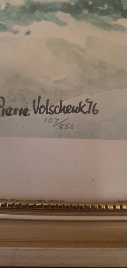 Limited Edition Print By Pierre Volschenk No 107/850 1976