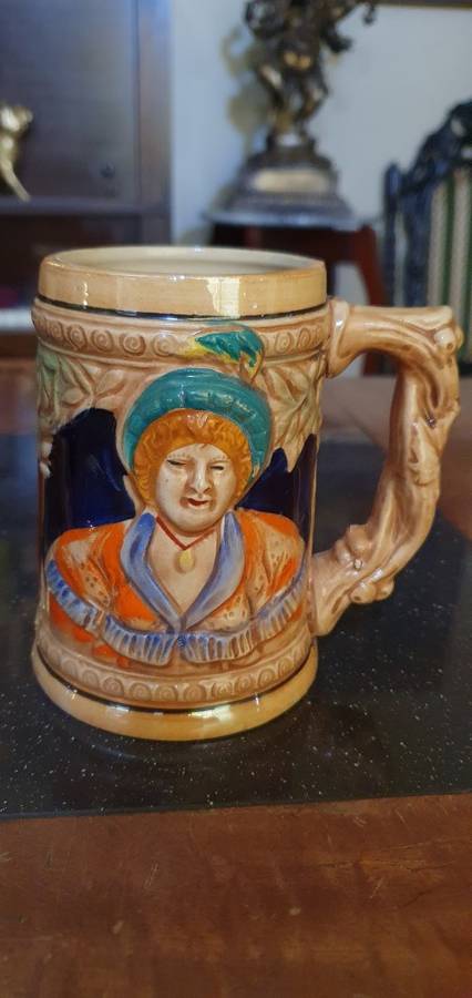 Two Stunning Vintage German Beer Steins