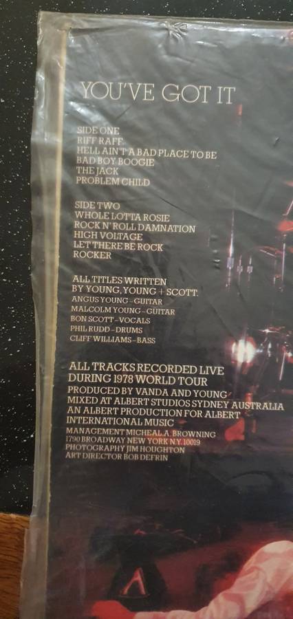 Vintage LP ACDC `If You Want Blood`