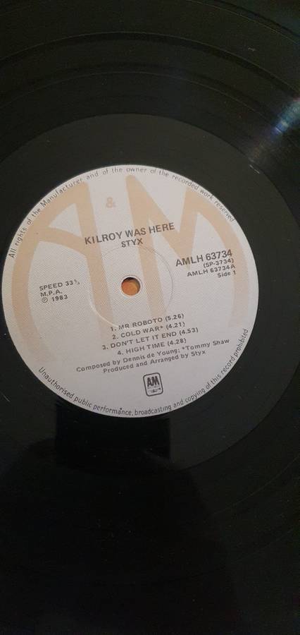 Vintage LPs Adam and The Ants, Diesel and Dust and Styx