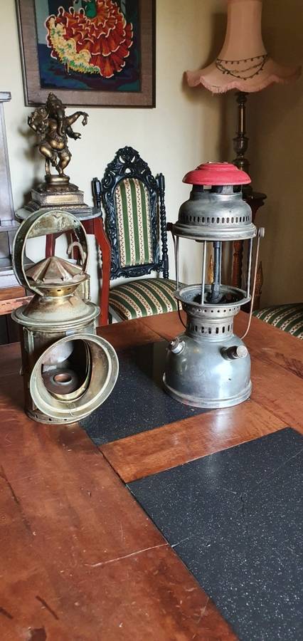 Antique Indian railway & Petromax Lamps