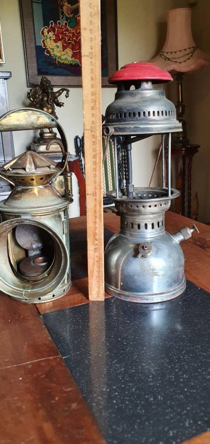 Antique Indian railway & Petromax Lamps